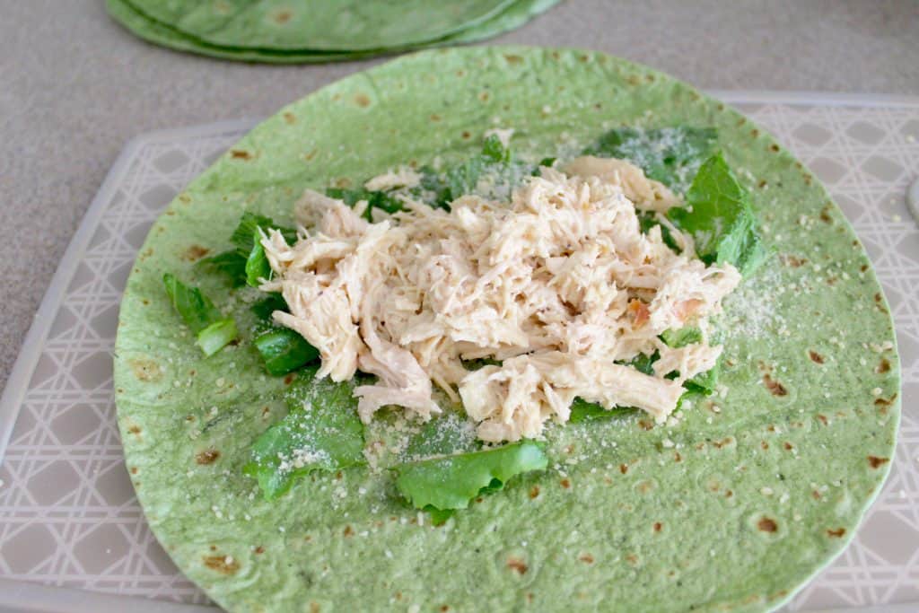 Chicken Caesar Wraps Crock Pot Dinner Recipe