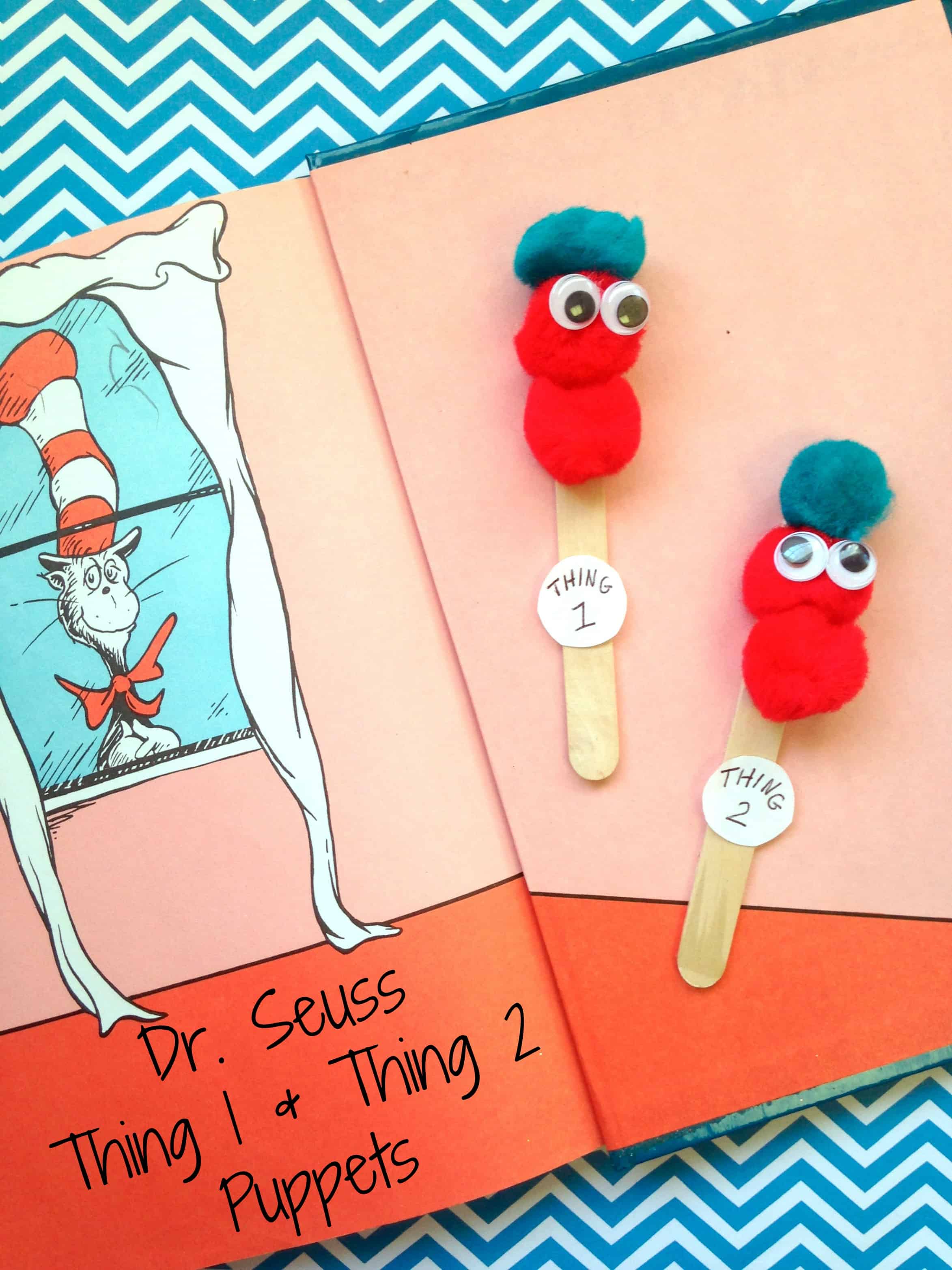 dr seuss thing 1 thing 2 puppets