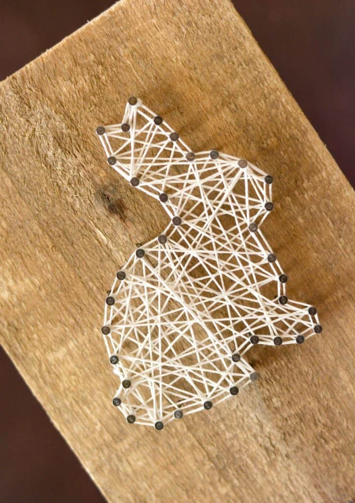 Easter String Art Home Decor Craft Bunny Carrot and Egg