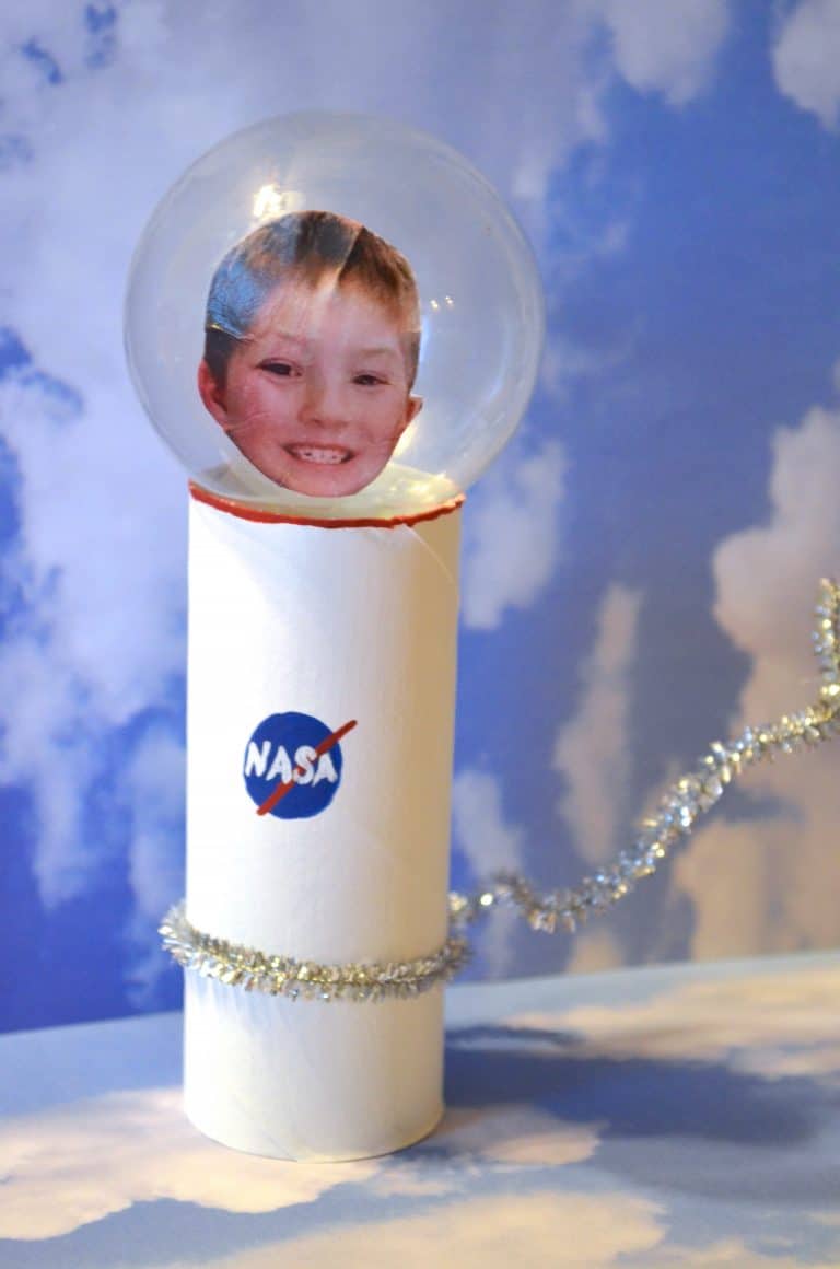 Astronaut Toilet Paper Tube Space Craft for Kids