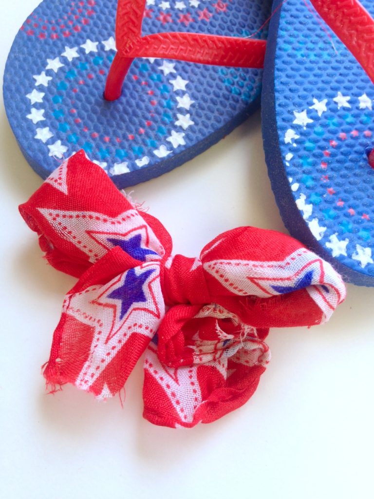 DIY Patriotic Flip Flops Fashion Tutorial