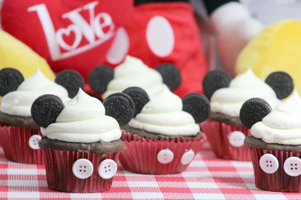 batch of Mickey Mouse Cupcakes 