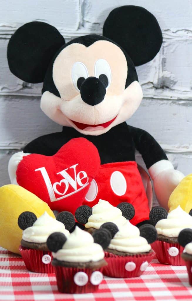 Mickey Mouse plush with Cupcakes