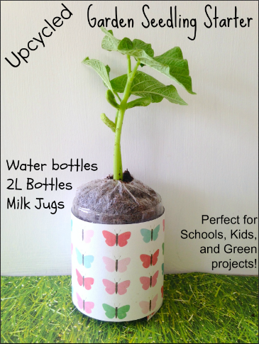 Recycled Garden Seed Starter Water Bottle