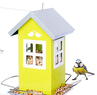 Yellow Bird House Feeder gift