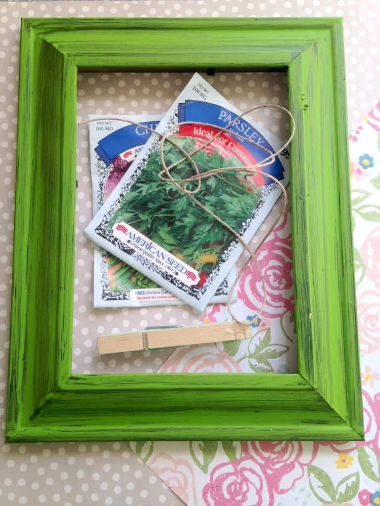 DIY Garden Seed Packet Organizer