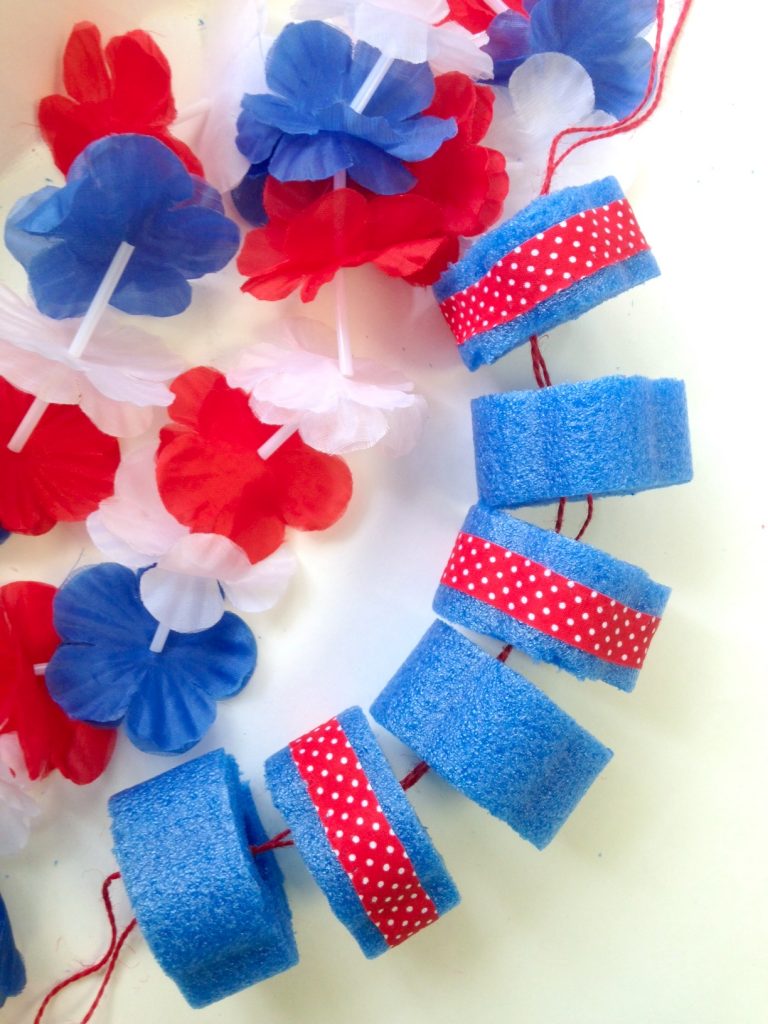 patriotic pool noodle craft