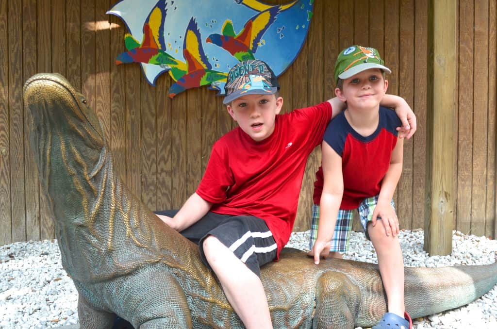 two boys at Lowry Park Zoo Tampa Florida