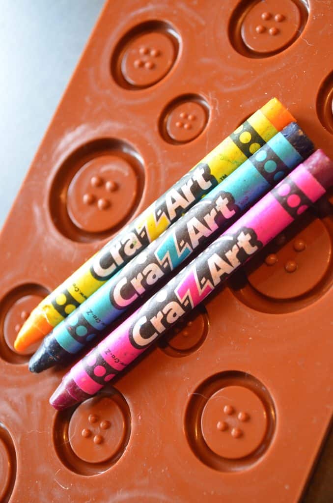 DIY Button Crayons Tutorial for Kids