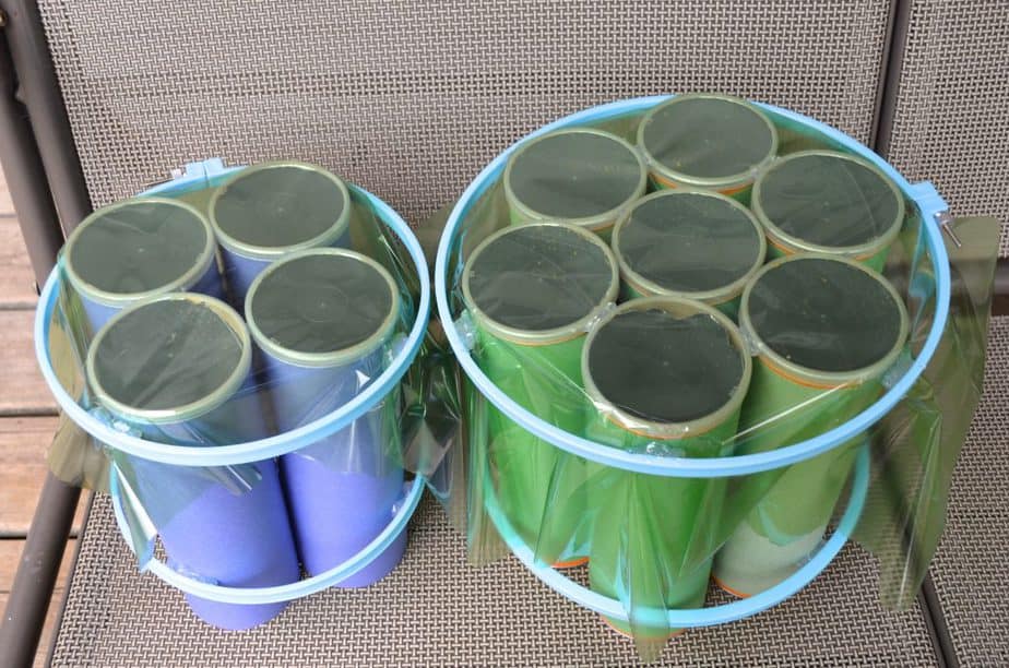 two Recycled Musical Instrument drums