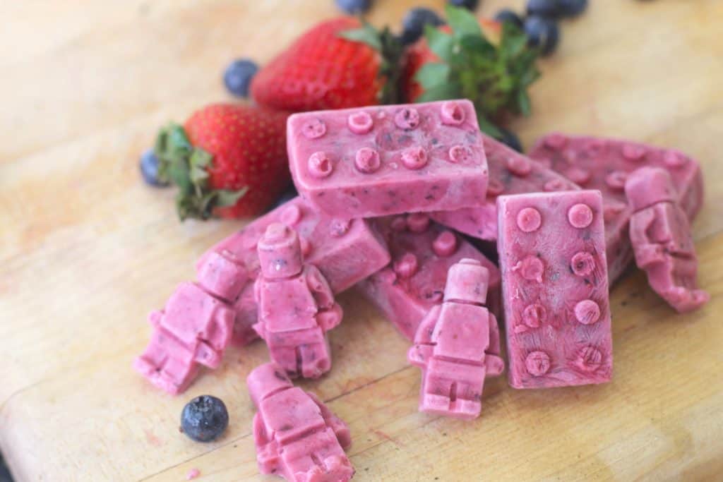 Frozen Yogurt Bites Recipe for Kids: LEGO Inspired