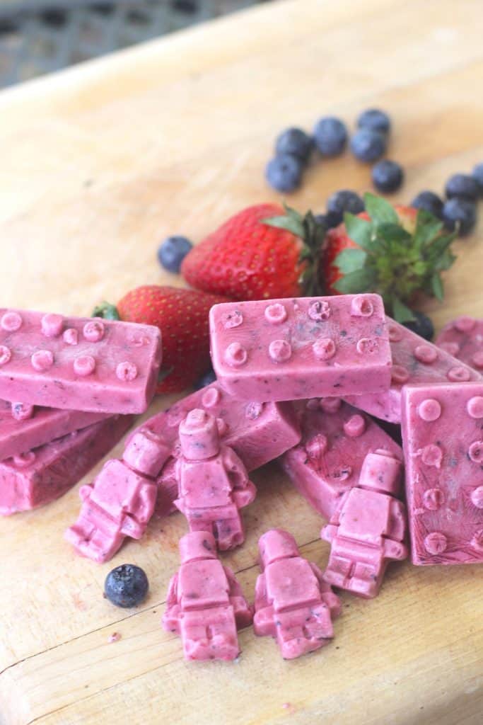 Frozen Yogurt Bites Recipe for Kids: LEGO Inspired