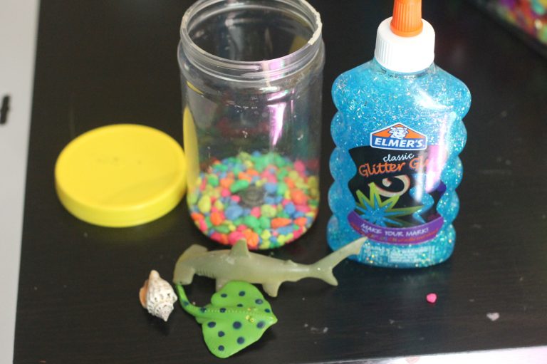 Ocean Sensory Bin Idea: Shark Week Sensory Play