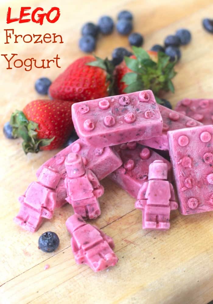 Frozen Yogurt Bites Recipe for Kids: LEGO Inspired