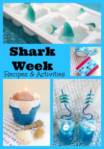 Shark Ice Cubes Recipe makes me think of Shark Week and Parties, Recipe