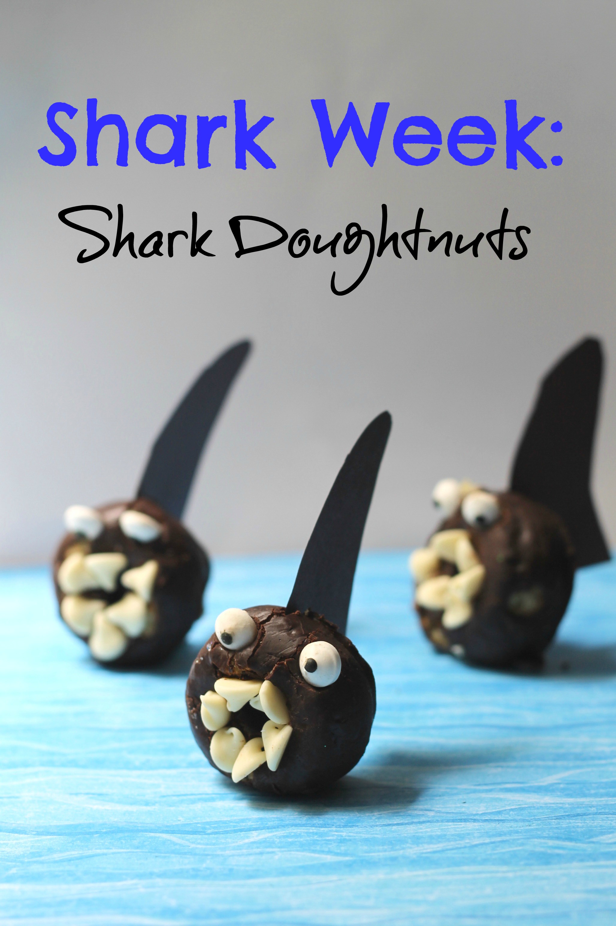 Shark Week: Shark Doughnut Bites for Kids