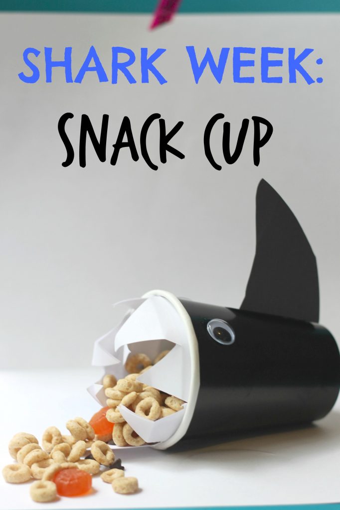 shark cup for kids snacks