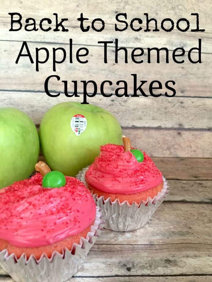 apple back to school cupcakes