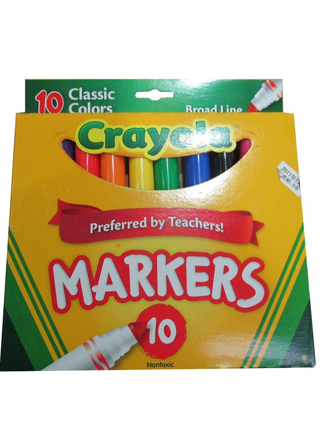 Amazon Crayola 10ct Classic Broad Line Markers!