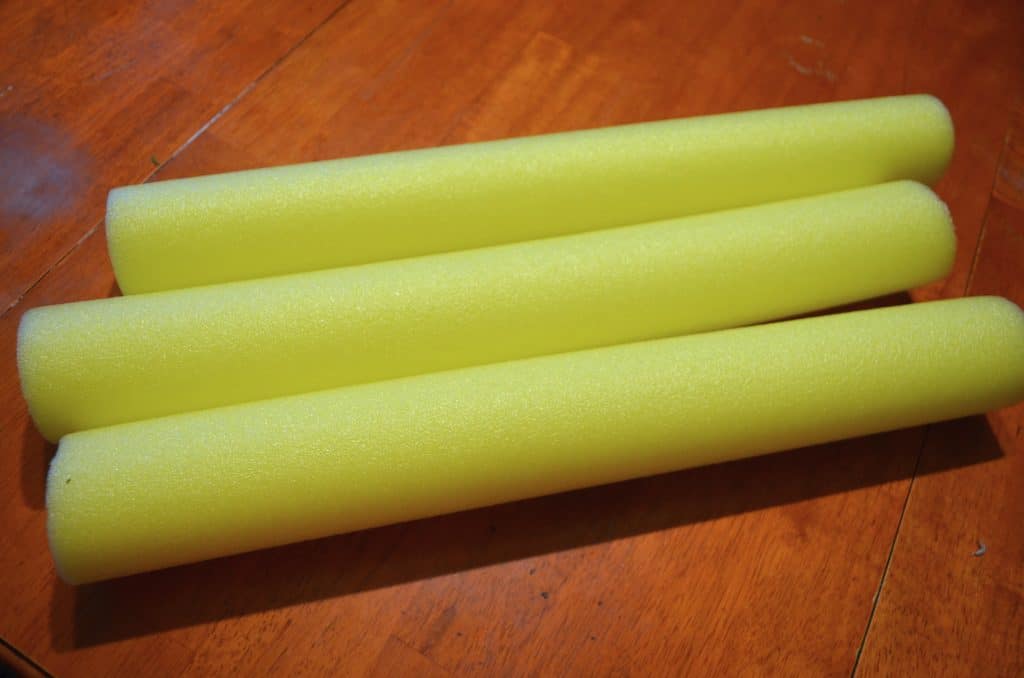yellow pool noodles for crafts