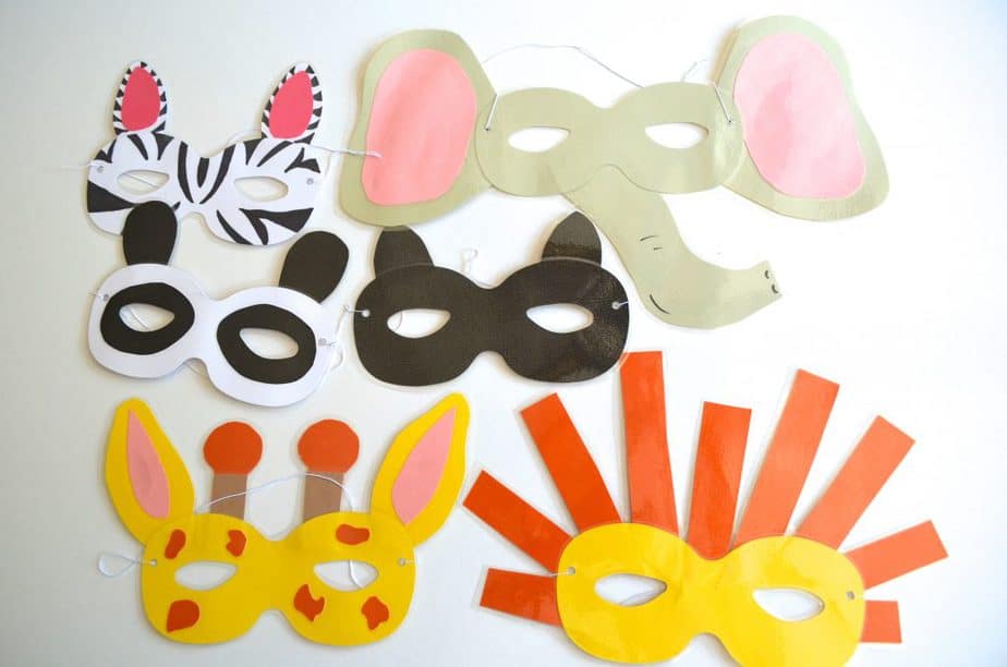 DIY Zoo Animal Masks Tutorial