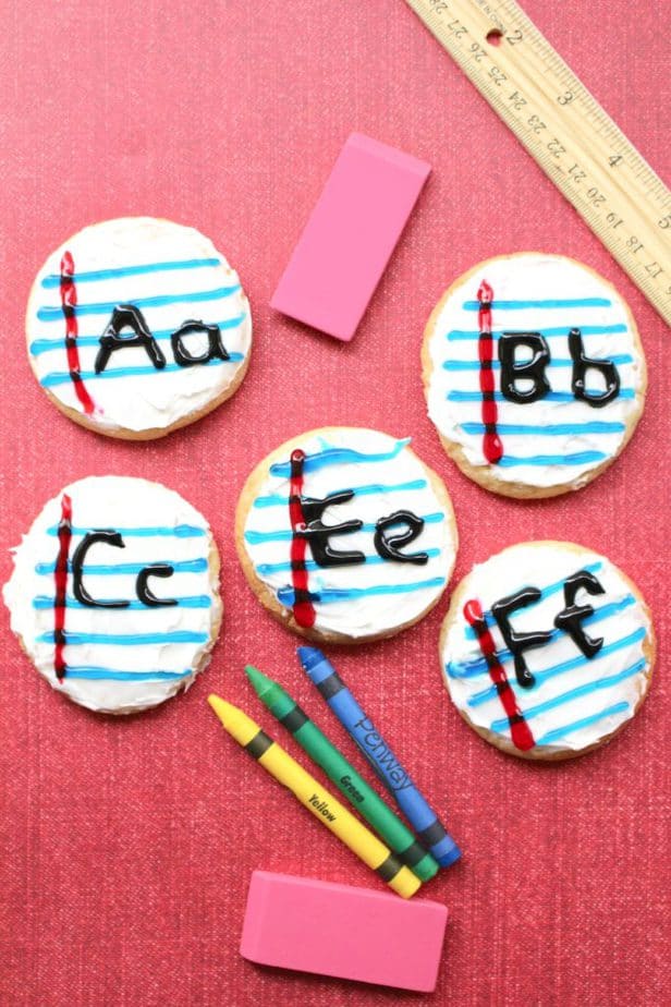 Back to School Recipe - ABC Letter Notebook Cookies