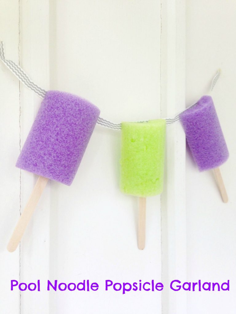 Pool Noodle Popsicle Garland