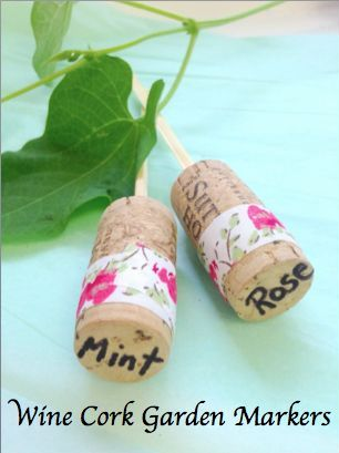 Wine Cork Garden Markers Tutorial