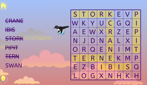 Word Search app for kids