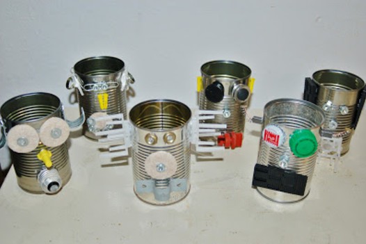 Recycled Robot Soup Cans – Great for Storage or Kid’s Craft