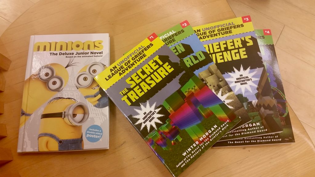 Minecraft books at Barnes & Noble