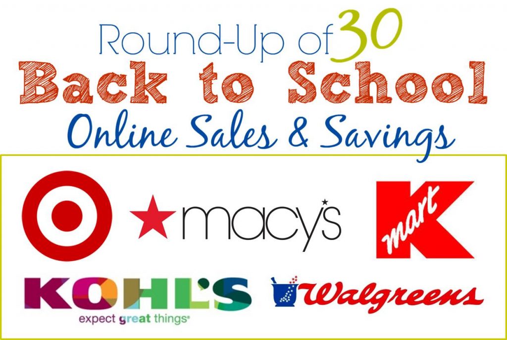 Round Up Back to School Sales and Savings