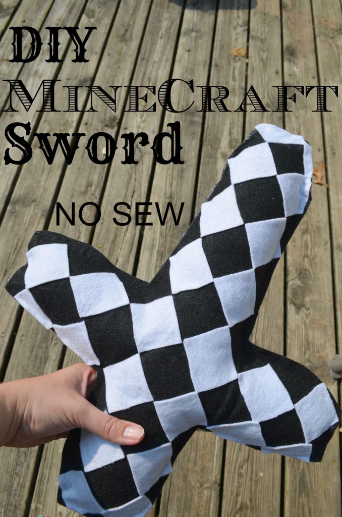 DIY Minecraft Sword Plush Toy NO SEW Tutorial