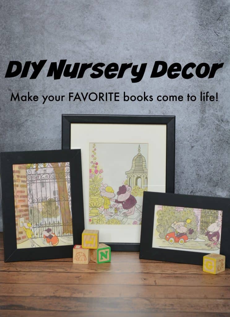 DIY Children's Book Nursery Art