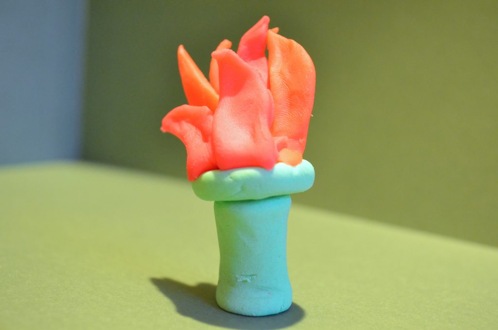 liberty torch Patriotic Pride with Play-Doh