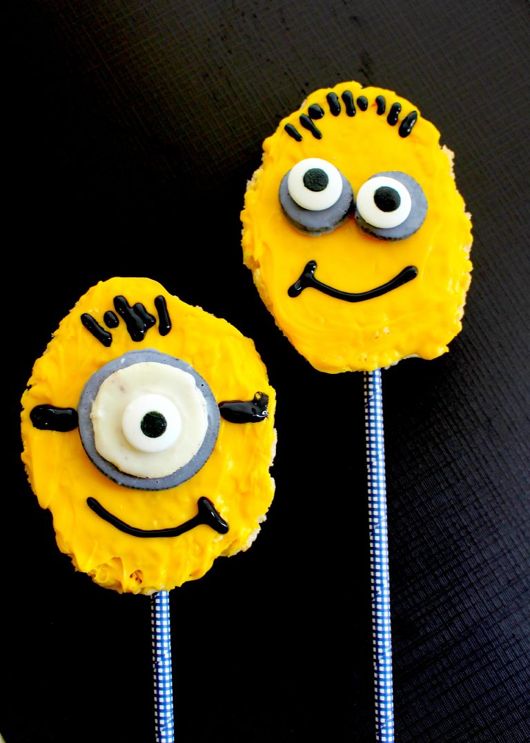 Minion Recipe Kid’s Snack (Rice Krispy) & Tutorial