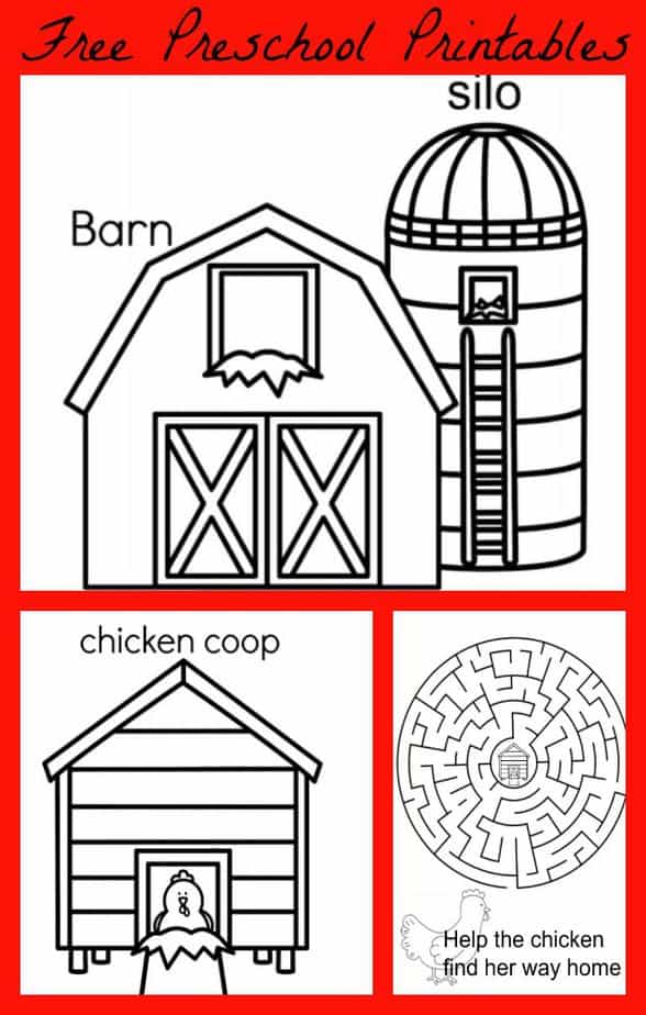 Preschool Farm Printable Mini eBook