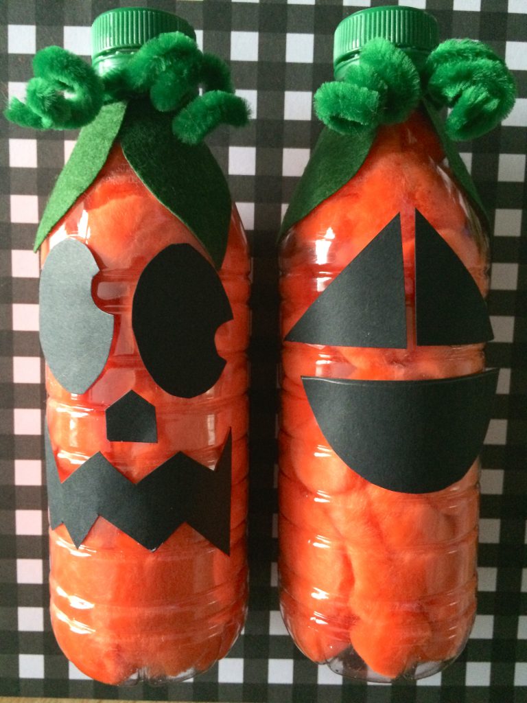 EASY Recycled Pumpkin Preschool Craft for Kids