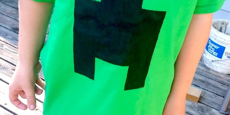 Minecraft Creeper T-shirt Tutorial - Make Your Own!