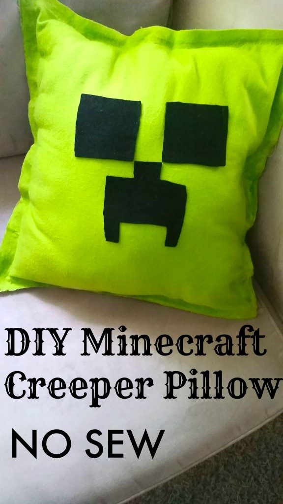 DIY Minecraft Creeper Pillow Tutorial