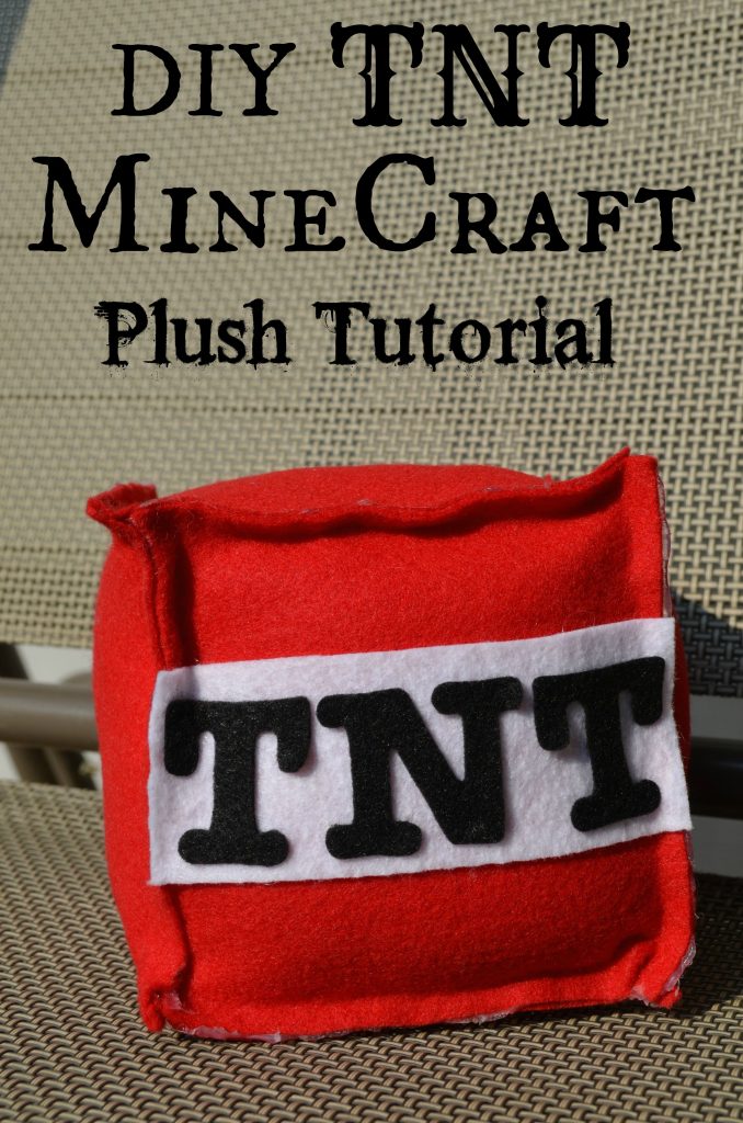 DIY Minecraft TNT Bomb Plush Toy Tutorial