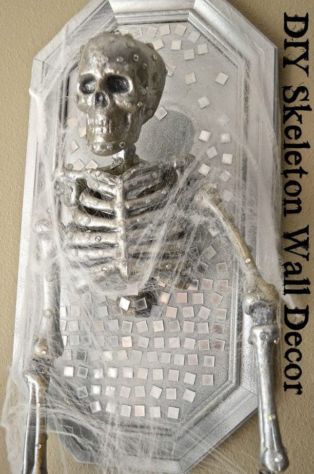 DIY Skeleton Wall Decor Halloween Prop