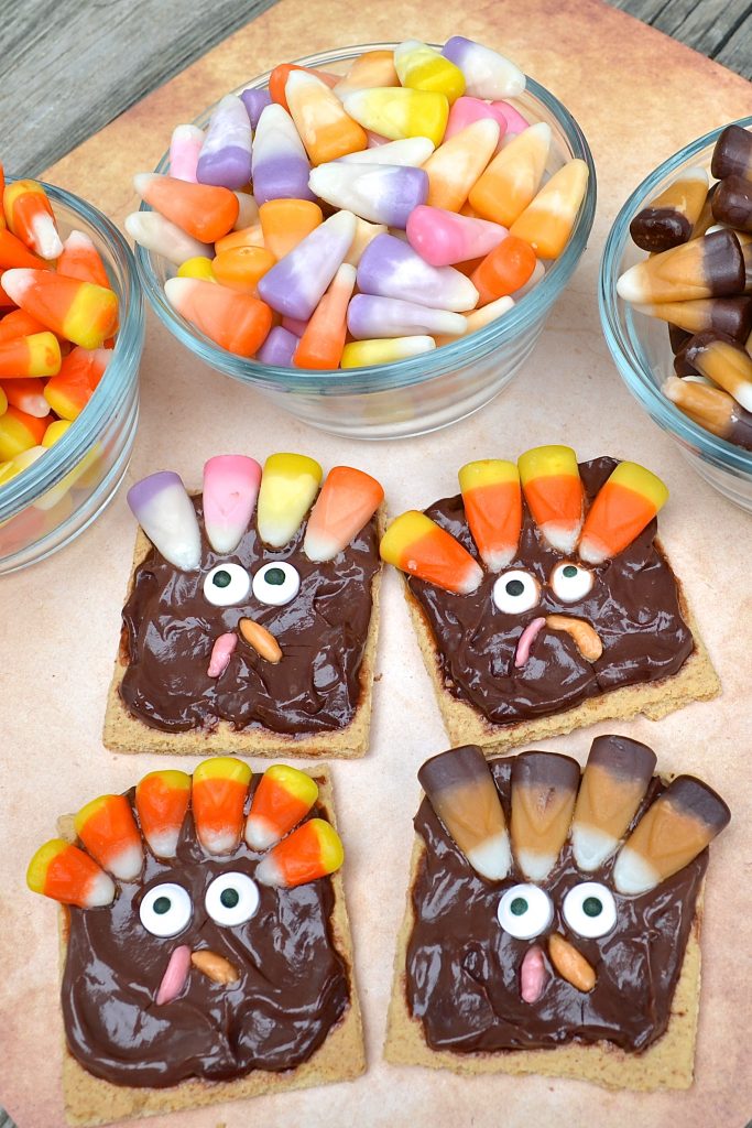Candy Corn Thanksgiving Turkey Snack for Kids