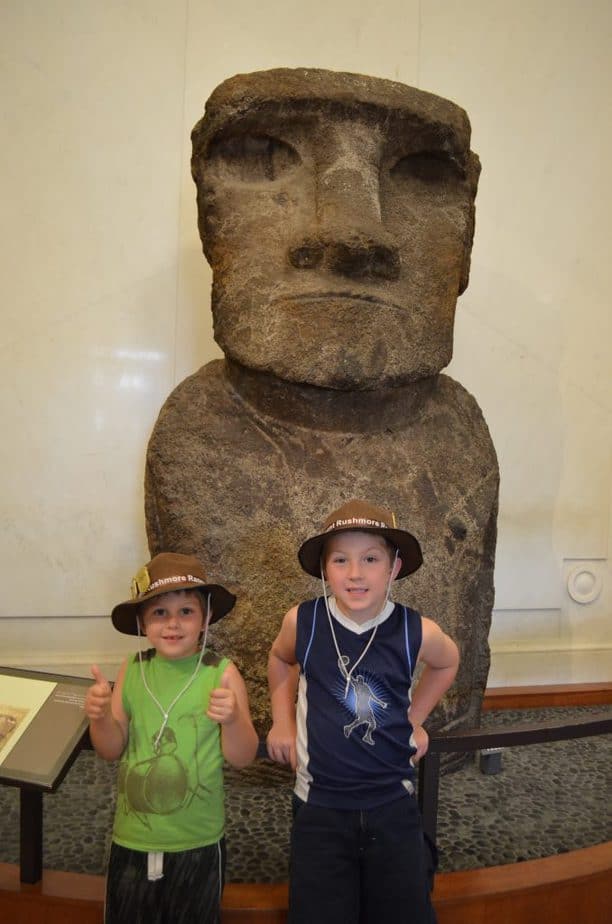 Easter Island Statues at Smithsonian Natural History Museum in Washington, DC