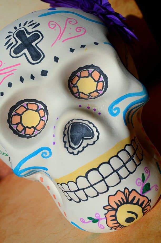 DIY Day of the Dead Sugar Skull Ceramic Art Decor