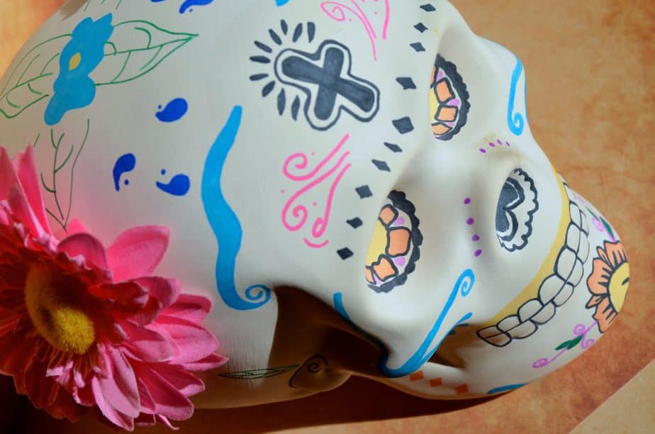 DIY Day of the Dead Sugar Skull Ceramic Art Decor