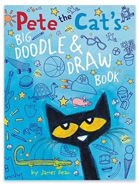 Pete the Cat Doodle and Draw Children's Book 