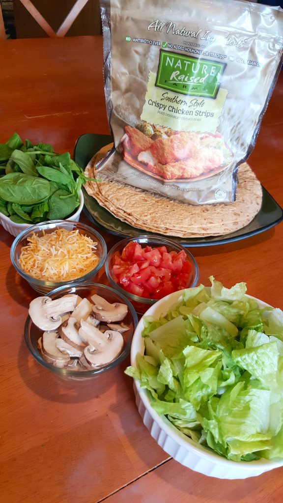 5 Minute Dinner Idea - Healthy Chicken Wraps Meal