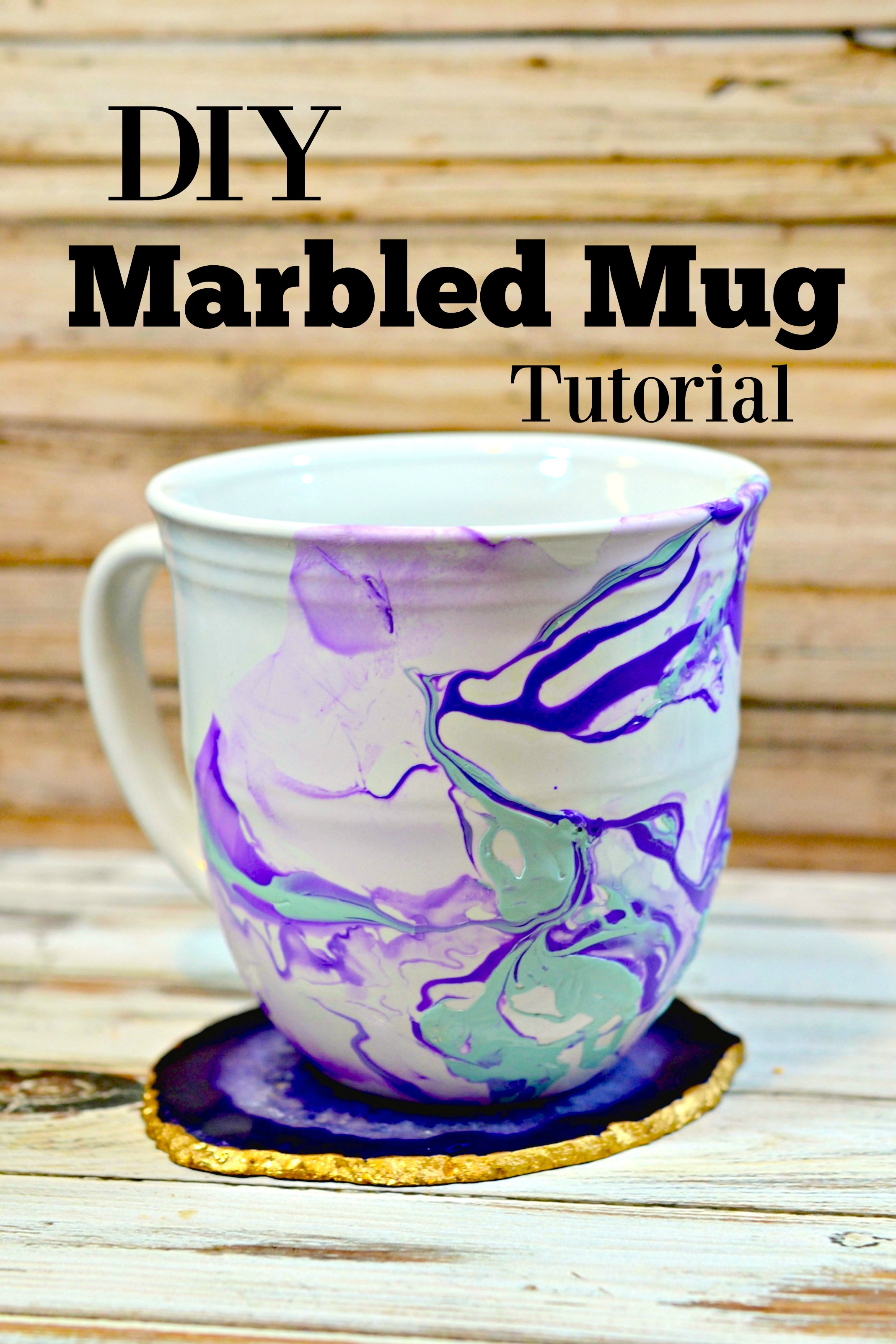 DIY Marbled Mugs using Nail Polish| with dollar store mugs and bowls. -  YouTube
