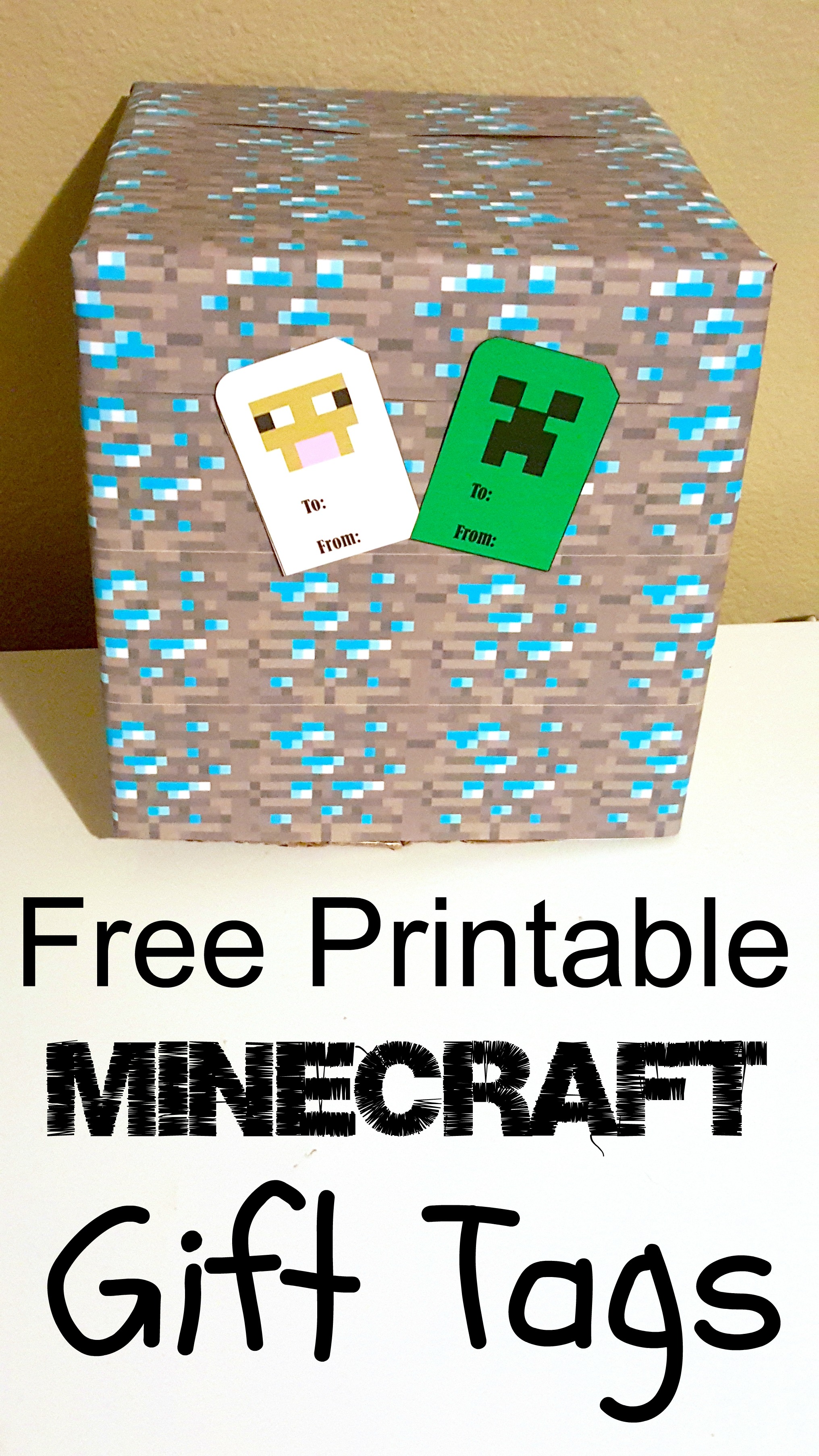 FREE Printable Minecraft Gift Tags